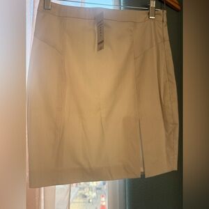 Bebe pin stripe Cream Skirt